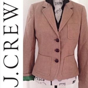 J. Crew 100% Wool Robert NobleTan Blazer size 4